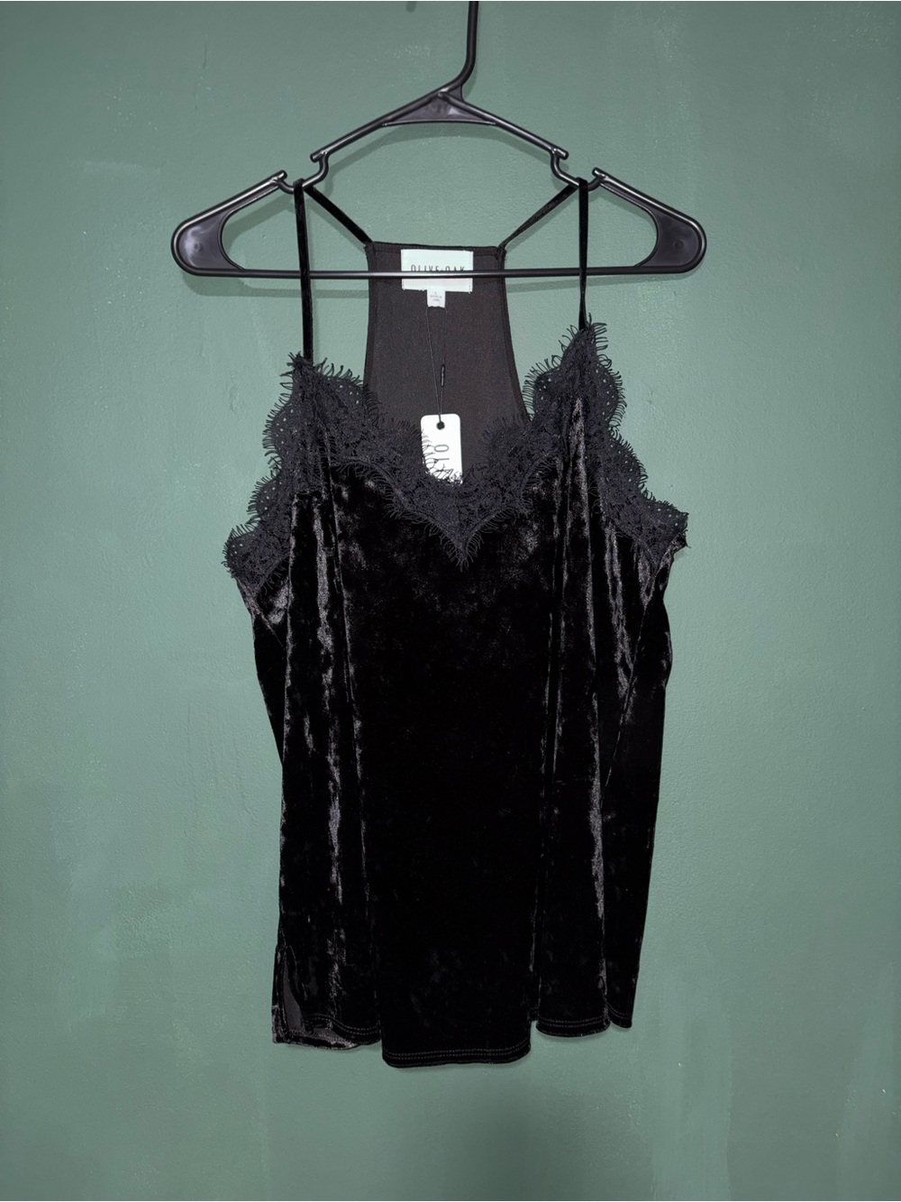 Olive & Oak Velour Lace Tank